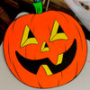 Classic Orange Hand-Painted Jack-O-Lantern