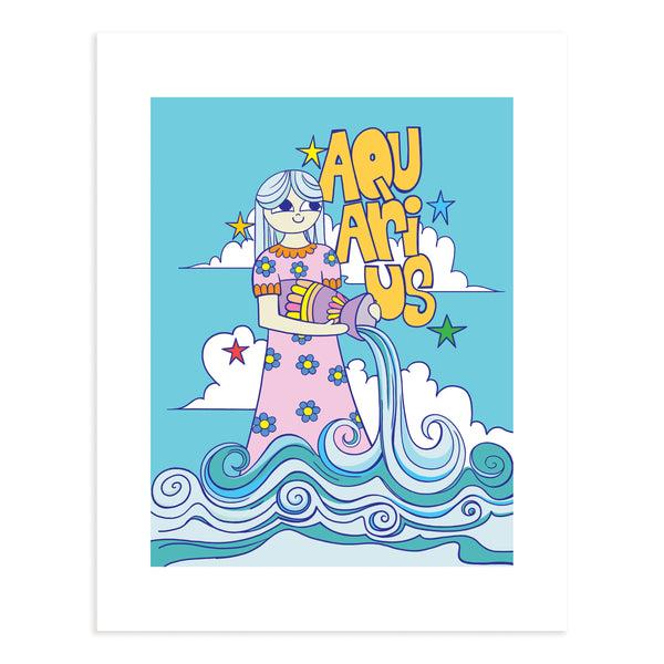Zodiac Print: Aquarius
