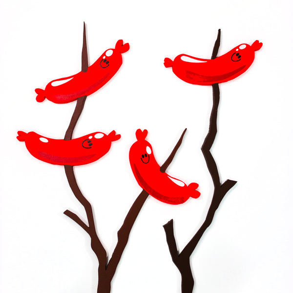 Campfire Weenies Cut-Out Paintings