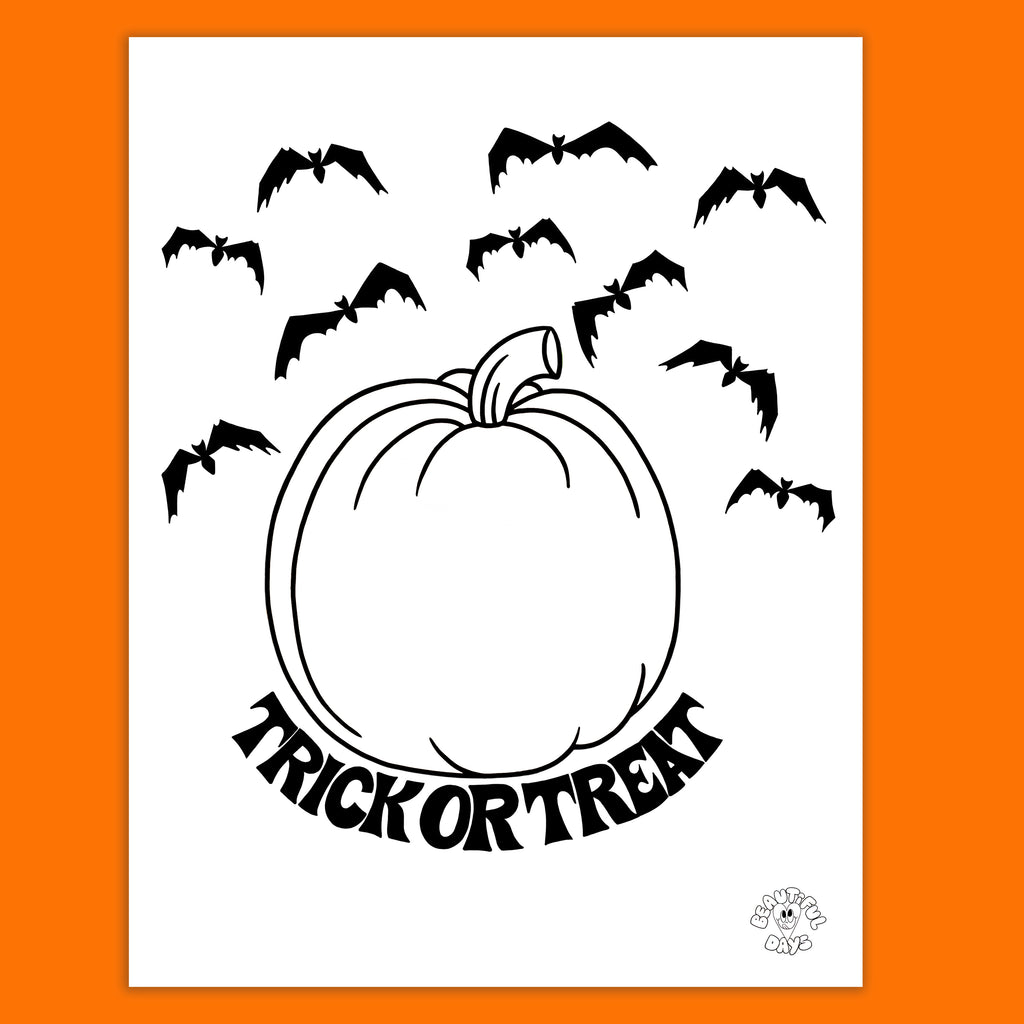 DIY Jack-O-Lantern Coloring Page - Free Downloadable PDF
