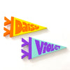 Custom Wood Name Pennant (Available in 2 sizes!)