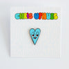Blue Heart Pin