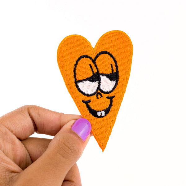 Orange Heart Patch