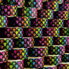 Black Rainbow Heart Washi Tape