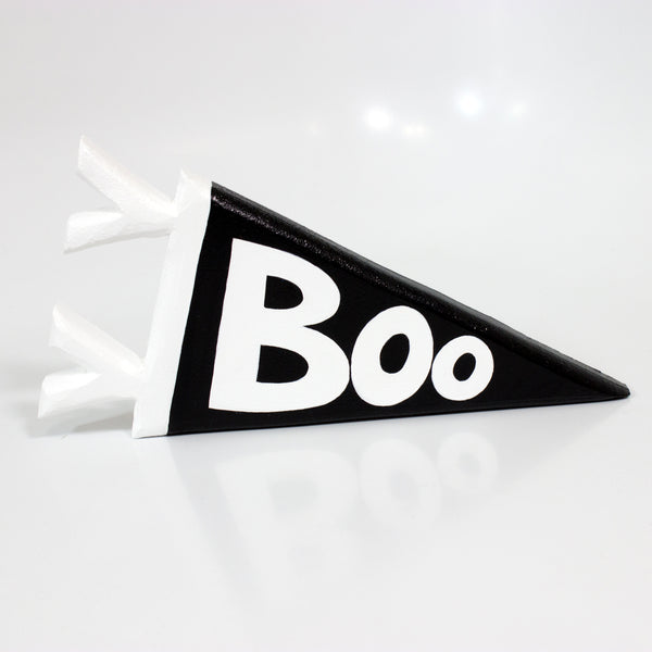 BOO! Mini Wood Pennant