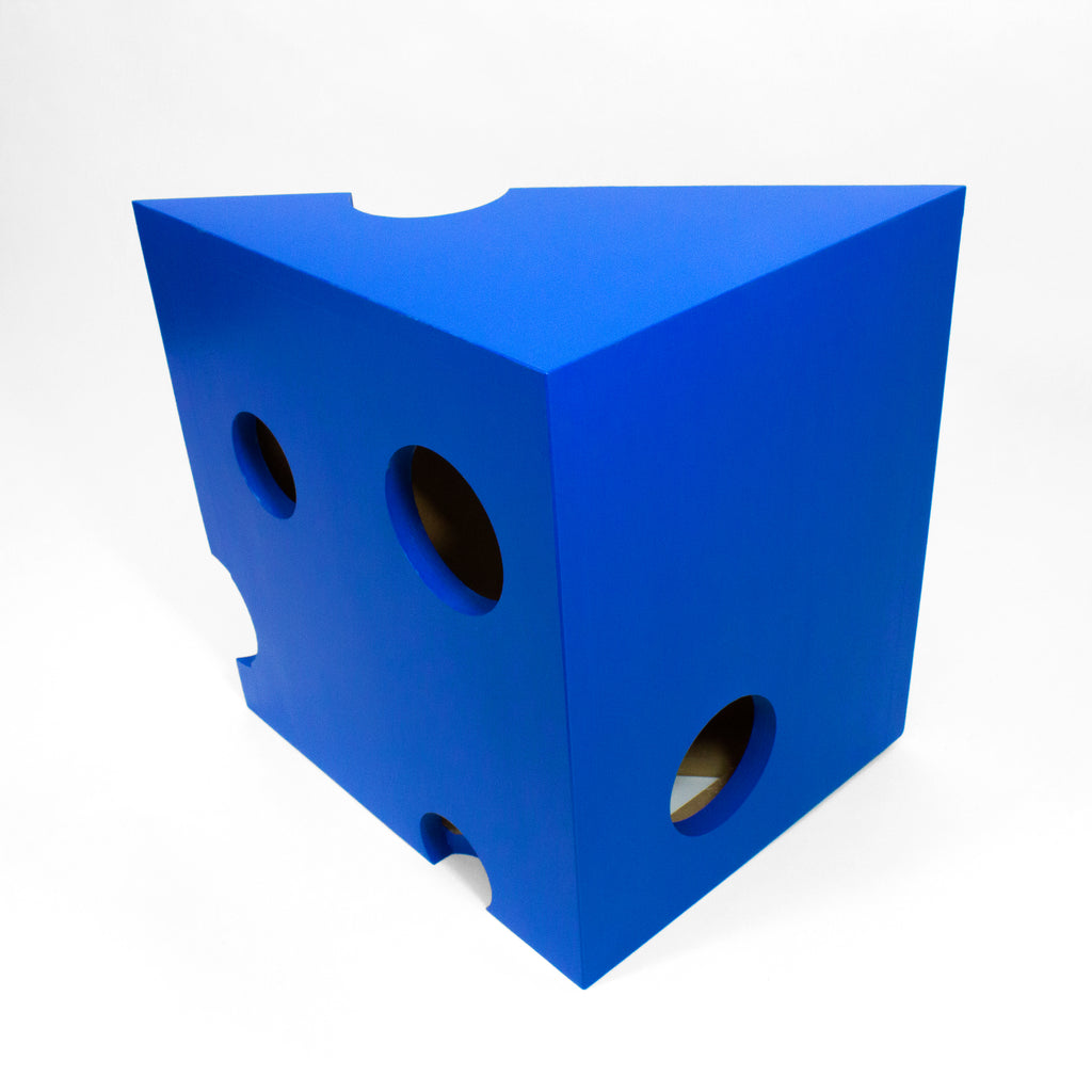 The Big Cheese End Table: Blue Cheese