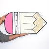Stubby Pencil Cut-Out Painting (Available in 8 colors!)