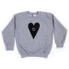 Jet Black Heart Sweatshirt