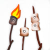 Toastie Campfire Marshmallows Cut-Out Paintings