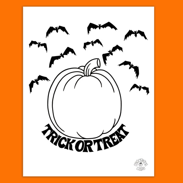 DIY Jack-O-Lantern Coloring Page - Free Downloadable PDF