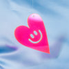 Electric Pink Acrylic Hanging Heart