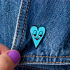 Blue Heart Pin