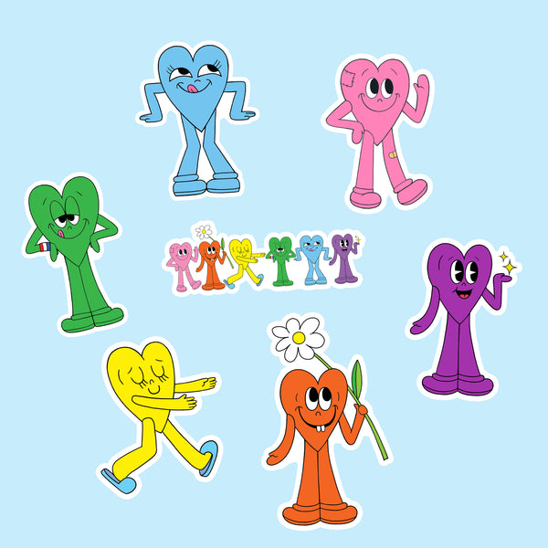 Far Out Friends Vinyl Sticker Set